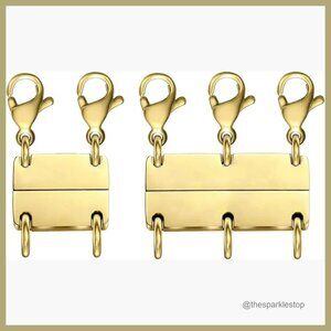 Magnetic Necklace Clasp Separator for Layering, Zinc Material